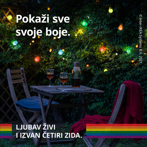 IKEA Hrvatska podigla zastavu duginih boja te dala podršku LGBT+ pravima i kampanjom "Ljubav živi i izvan četiri zida" Društveno odgovorno poslovanje u Hrvatskoj - Dop.hr