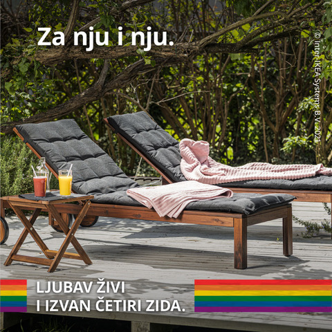 IKEA Hrvatska podigla zastavu duginih boja te dala podršku LGBT+ pravima i kampanjom "Ljubav živi i izvan četiri zida" Društveno odgovorno poslovanje u Hrvatskoj - Dop.hr
