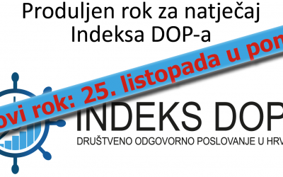 Produljen rok za natječaj Indeks DOP-a