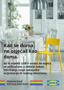 Uz podizanje zastave u duginim bojama, IKEA Hrvatska potiče na stvaranje uključivijeg okruženja za LGBT+ osobe Društveno odgovorno poslovanje u Hrvatskoj - Dop.hr