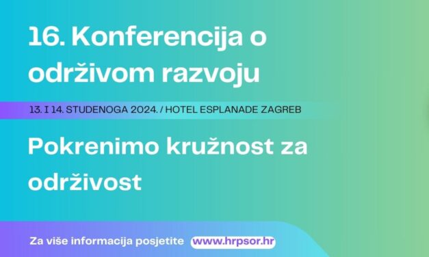 Otvorene prijave za 16. Konferenciju o održivom razvoju