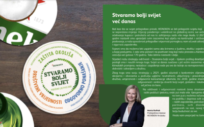 HEINEKEN Hrvatska objavila Izvješće o održivosti za 2021. godinu